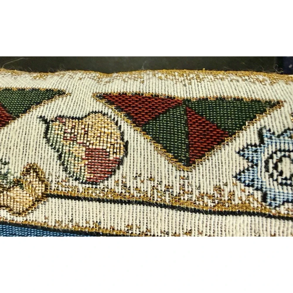 J. DeCristoforo Joys of the Season Christmas Tapestry Couch Decor Pillow 11.5x16